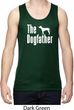 The Dog Father White Print Mens Moisture Wicking Tanktop