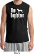 The Dog Father White Print Mens Muscle Shirt