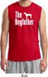 The Dog Father White Print Mens Muscle Shirt
