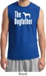 The Dog Father White Print Mens Muscle Shirt
