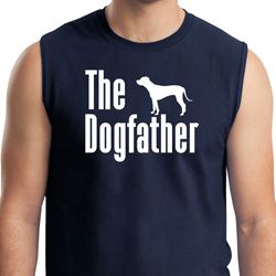 The Dog Father White Print Mens Muscle Shirt The Dog Father White Print Mens Muscle Shirt