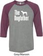 The Dog Father White Print Mens Raglan Shirt