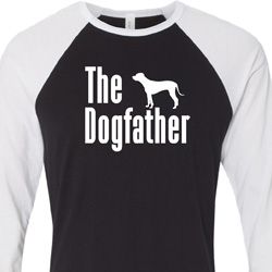 The Dog Father White Print Mens Raglan Shirt The Dog Father White Print Mens Raglan Shirt