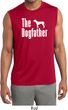 The Dog Father White Print Mens Sleeveless Moisture Wicking Shirt