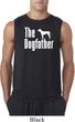 The Dog Father White Print Mens Sleeveless Shirt