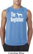 The Dog Father White Print Mens Sleeveless Shirt