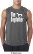 The Dog Father White Print Mens Sleeveless Shirt