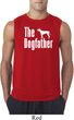 The Dog Father White Print Mens Sleeveless Shirt