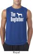 The Dog Father White Print Mens Sleeveless Shirt