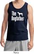 The Dog Father White Print Mens Tank Top