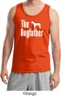 The Dog Father White Print Mens Tank Top