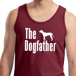 The Dog Father White Print Mens Tank Top The Dog Father White Print Mens Tank Top