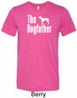 The Dog Father White Print Mens Tri Blend Crewneck Shirt