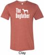 The Dog Father White Print Mens Tri Blend Crewneck Shirt