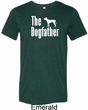 The Dog Father White Print Mens Tri Blend Crewneck Shirt