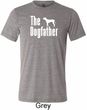 The Dog Father White Print Mens Tri Blend Crewneck Shirt
