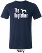 The Dog Father White Print Mens Tri Blend Crewneck Shirt