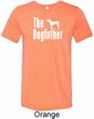 The Dog Father White Print Mens Tri Blend Crewneck Shirt