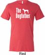 The Dog Father White Print Mens Tri Blend Crewneck Shirt