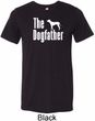 The Dog Father White Print Mens Tri Blend Crewneck Shirt