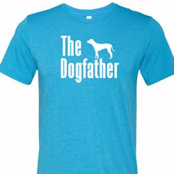 The Dog Father White Print Mens Tri Blend Crewneck Shirt The Dog Father White Print Mens Tri Blend Crewneck Shirt