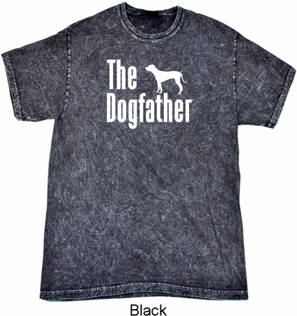 The Dog Father White Print Mineral Tie Dye Shirt