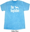 The Dog Father White Print Mineral Tie Dye Shirt