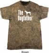 The Dog Father White Print Mineral Tie Dye Shirt