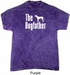 The Dog Father White Print Mineral Tie Dye Shirt
