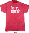 The Dog Father White Print Mineral Tie Dye Shirt