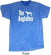 The Dog Father White Print Mineral Tie Dye Shirt