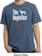 The Dog Father White Print Pigment Dyed Shirt
