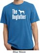 The Dog Father White Print Pigment Dyed Shirt