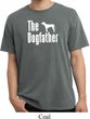 The Dog Father White Print Pigment Dyed Shirt