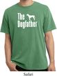 The Dog Father White Print Pigment Dyed Shirt