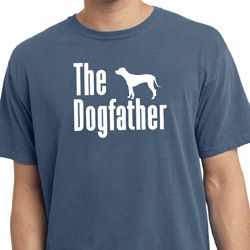 The Dog Father White Print Pigment Dyed Shirt The Dog Father White Print Pigment Dyed Shirt