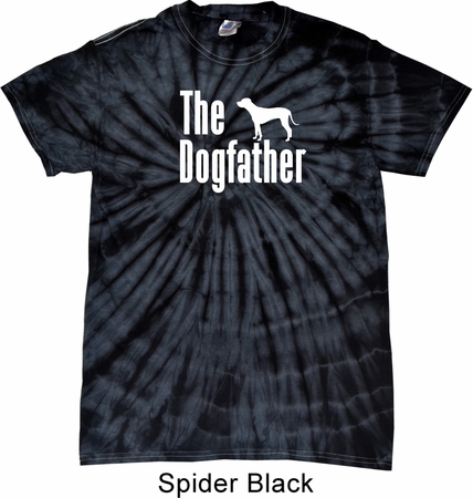 The Dog Father White Print Spider Tie Dye Shirt
