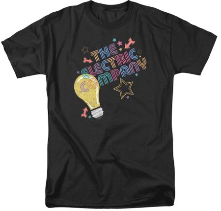 The Electric Company ELECTRIC LIGHT Adult T-shirt - Black