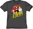 The Flash T-shirt - DC Comics Run Flash Run Adult Charcoal Tee