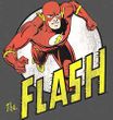 The Flash T-shirt - DC Comics Run Flash Run Adult Charcoal Tee