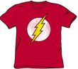 The Flash T-shirt - Flash Logo Distressed Adult Red Tee