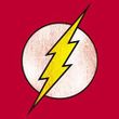 The Flash T-shirt - Flash Logo Distressed Adult Red Tee