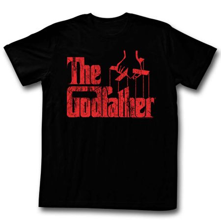 The God Father Shirt Red Logo Black T-Shirt