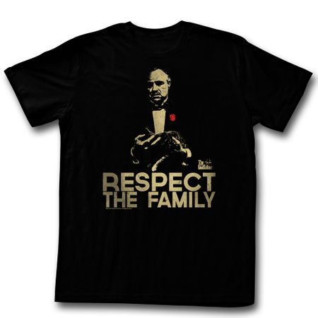 The God Father Shirt Respect The Family Black T-Shirt