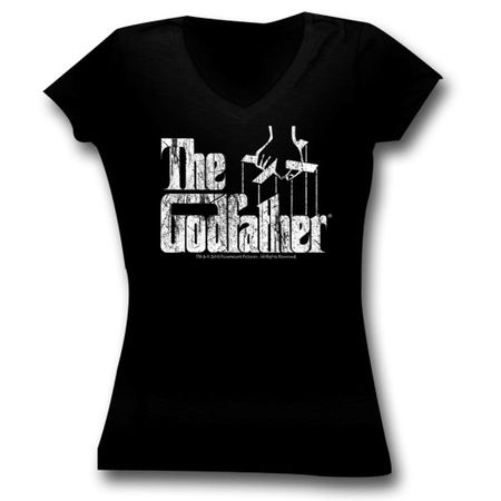 The Godfather Juniors Shirt Movie Logo Black Tee T-Shirt