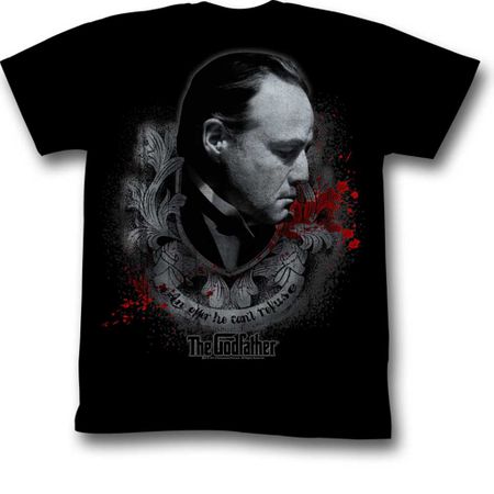 The GodFather Shirt Bloodied Black T-Shirt