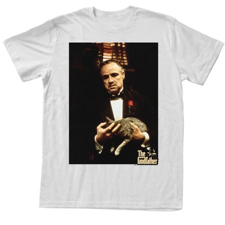 The Godfather Shirt Cat Leone Adult White Tee T-Shirt