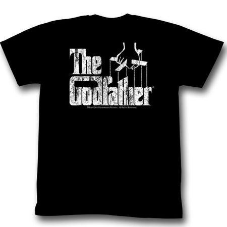 The Godfather Shirt Distressed Adult Black Tee T-Shirt