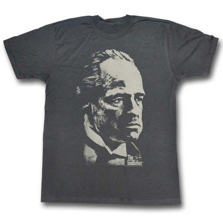 The GodFather Shirt Distressed Photo Charcoal T-Shirt