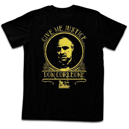 The GodFather Shirt Give Me Justice Black T-Shirt